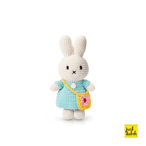 Miffy | Pastel Aqua Dress With Flower Bag