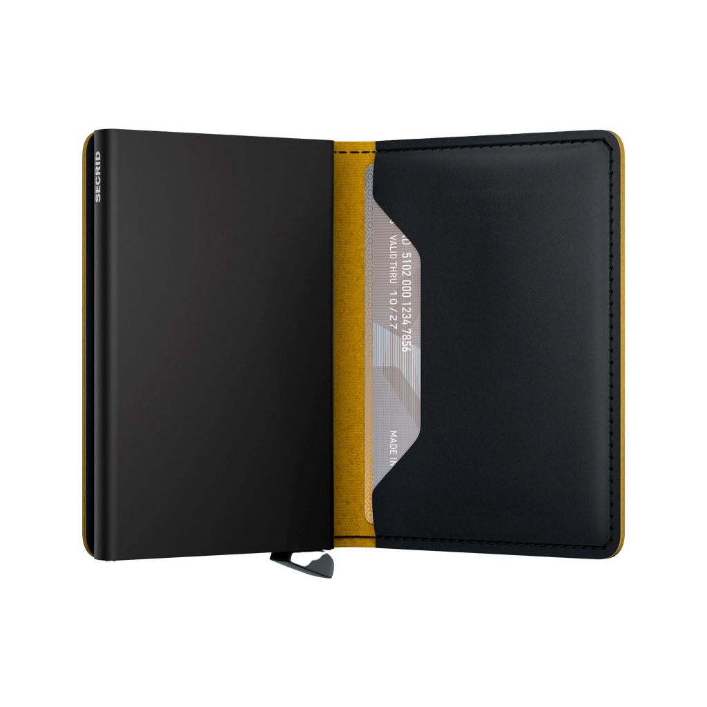 Slimwallet Matte Black Ochre