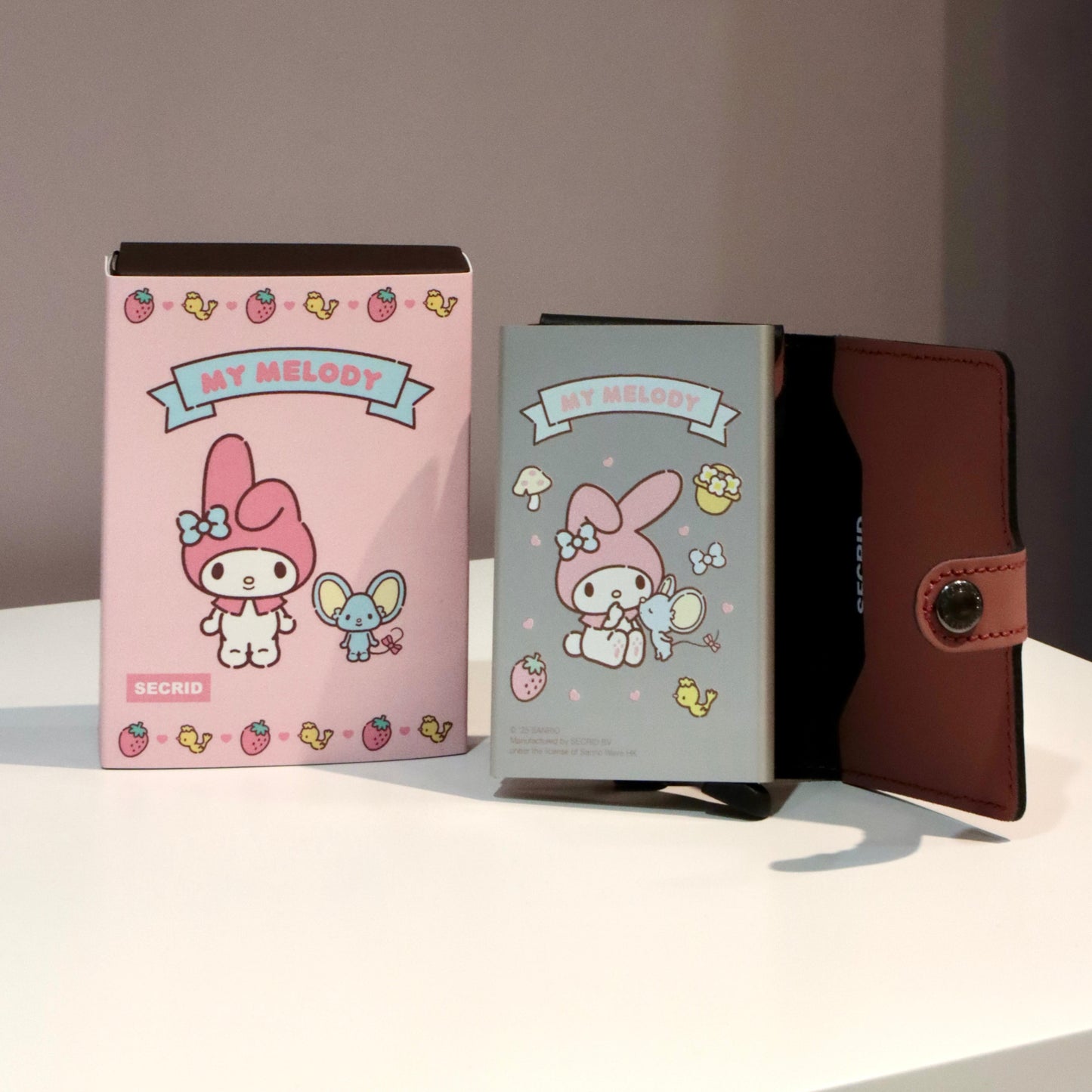 SECRID x SANRIO My Melody Miniwallet (Matte Rose)
