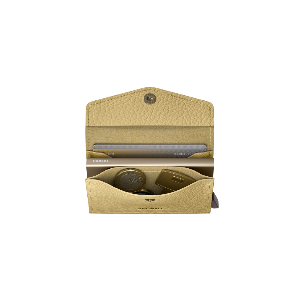 Envelope Wallet Pebble Butter Yellow