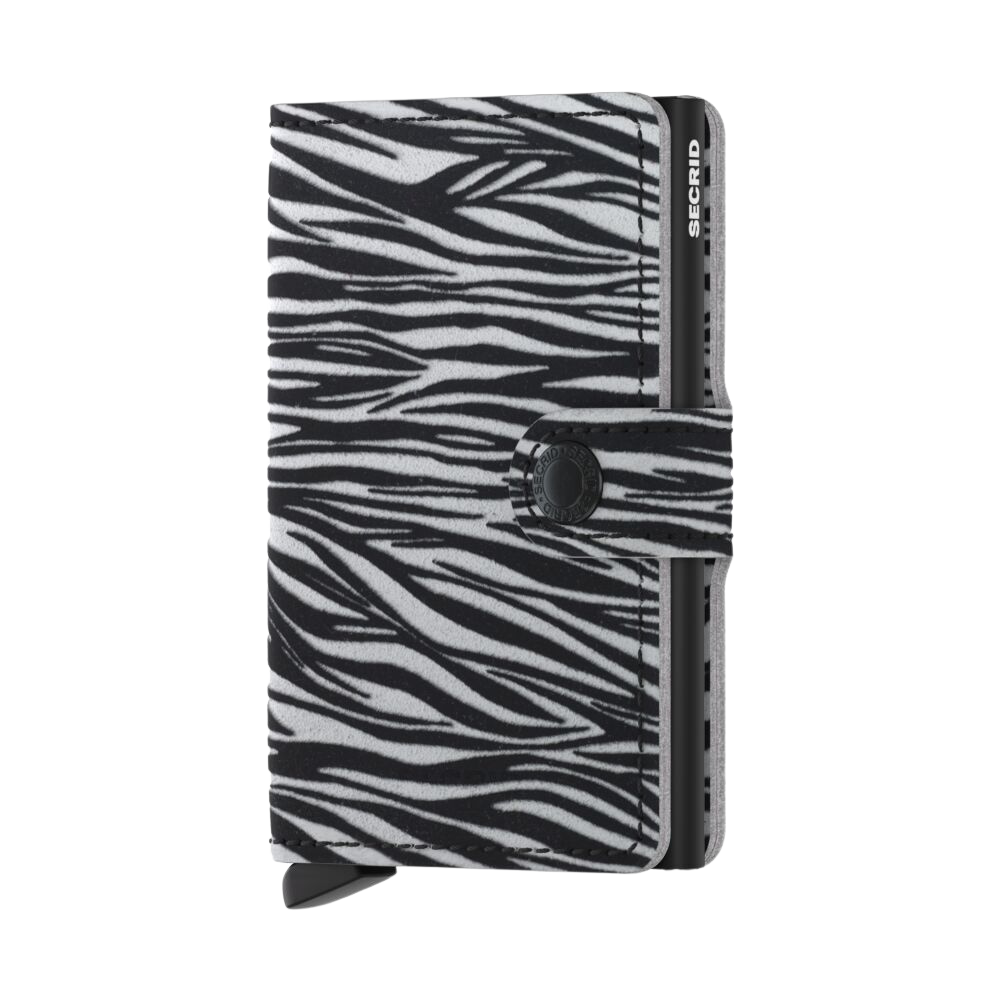 Miniwallet Zebra Light Grey