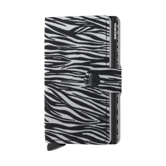 Miniwallet Zebra Light Grey