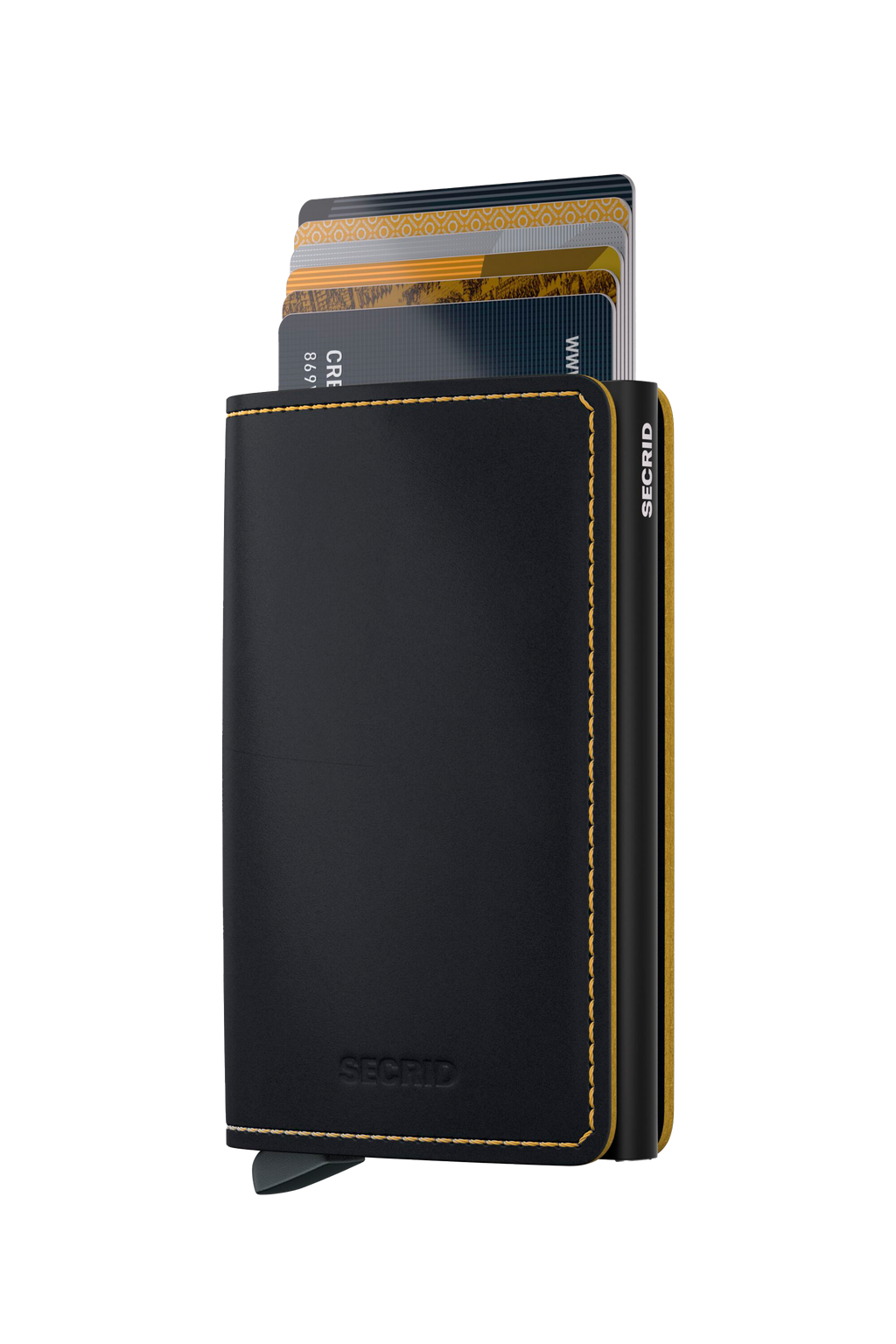 Slimwallet Matte Black Ochre