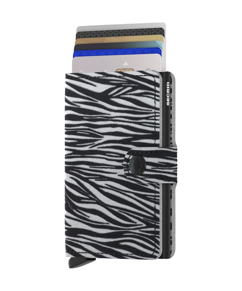 Miniwallet Zebra Light Grey