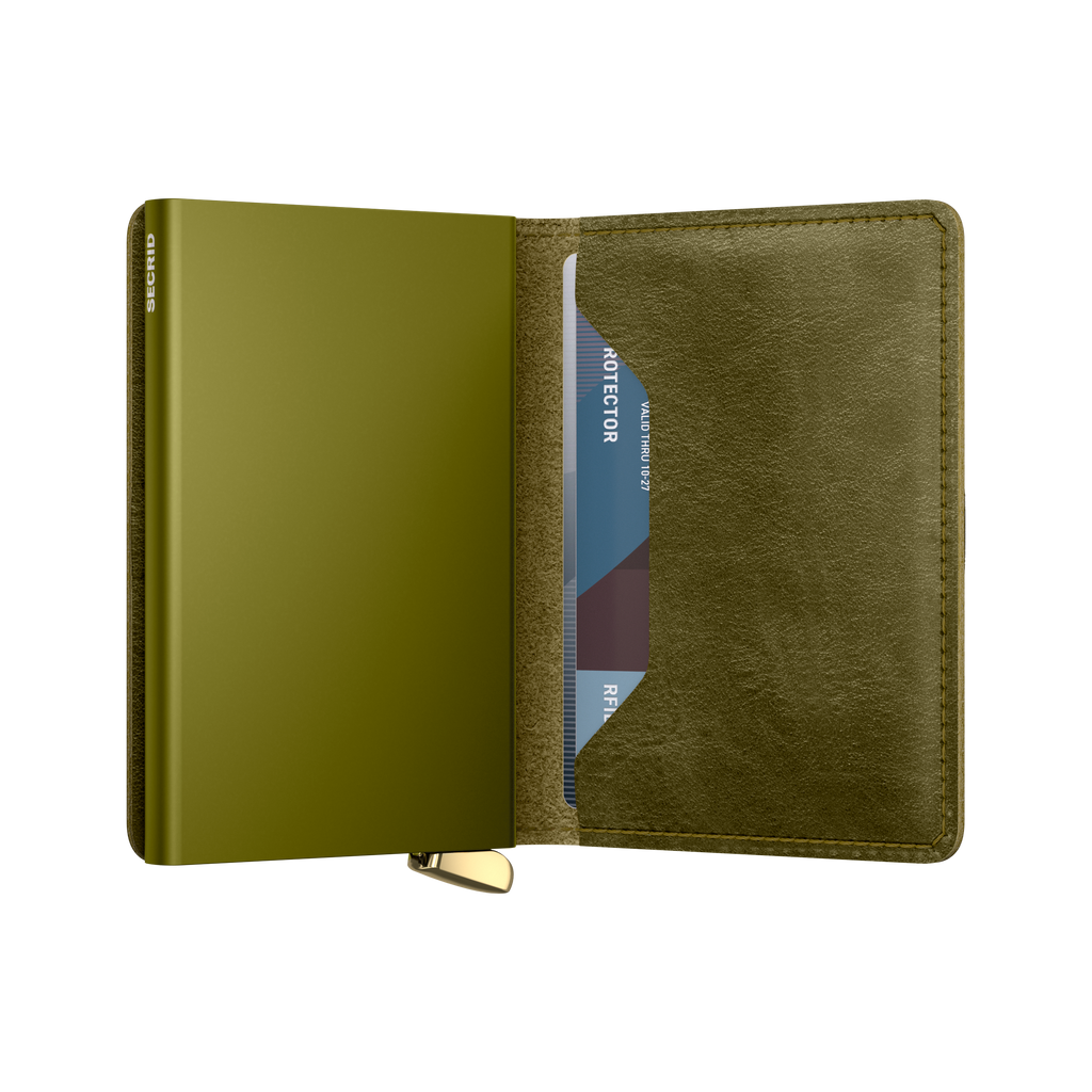 Premium Slimwallet Basco Olive+