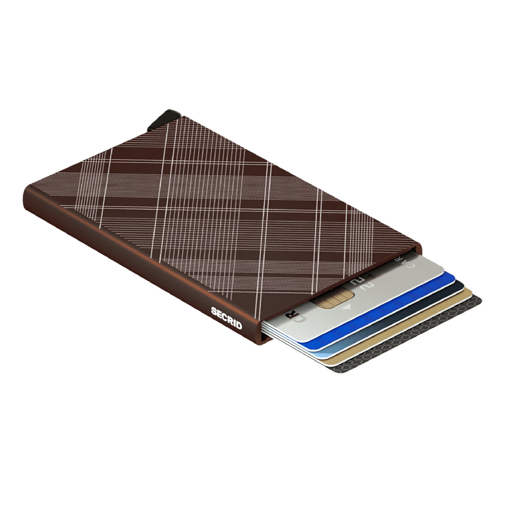 Cardprotector Laser Tartan Brown