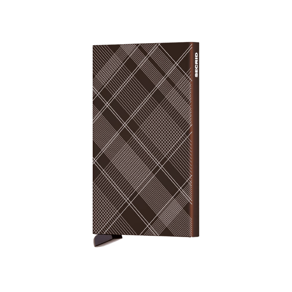 Cardprotector Laser Tartan Brown