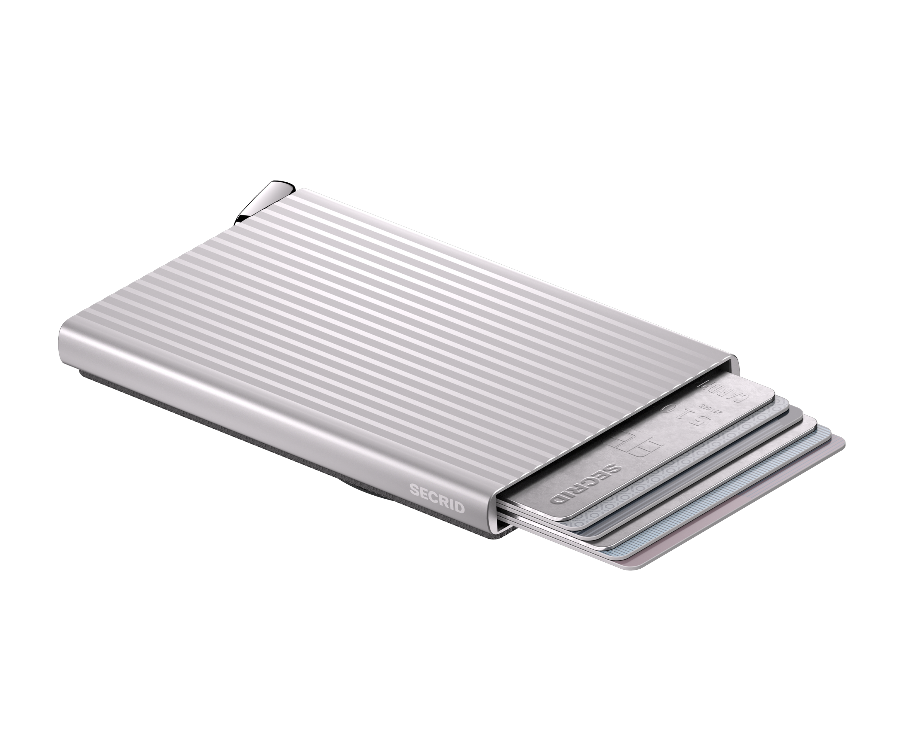 Premium Cardprotector Fluted for MagSafe Silver+