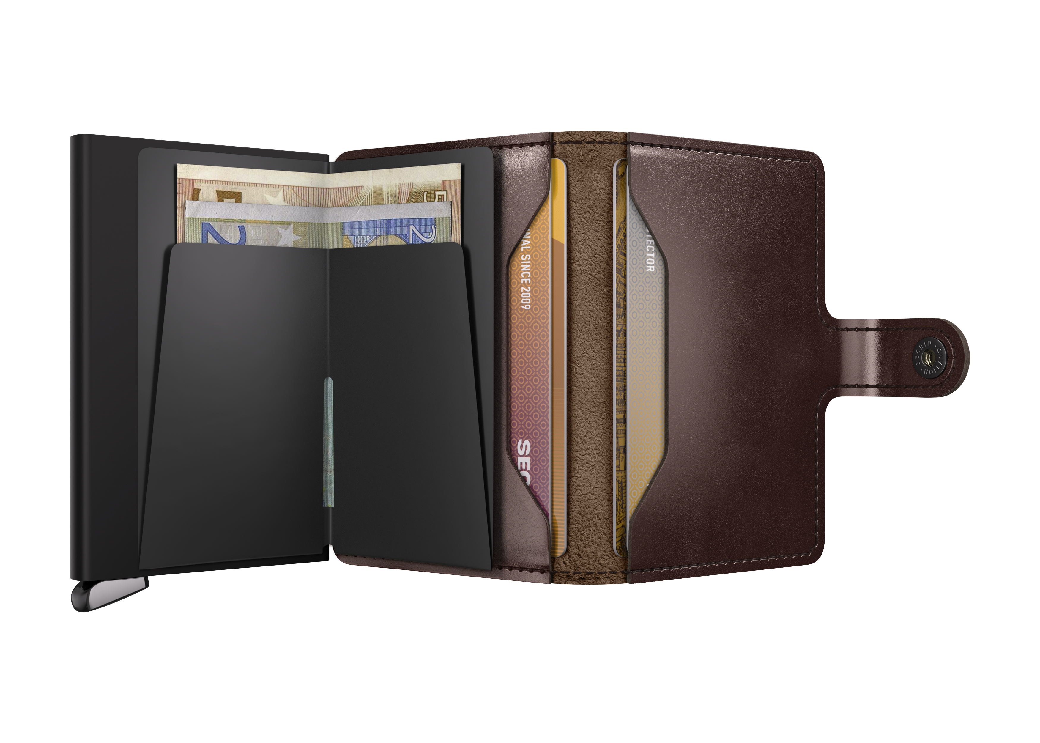 Premium Miniwallet Dusk Brown Black+