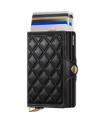 Premium Twinwallet Emboss Diamond Black+