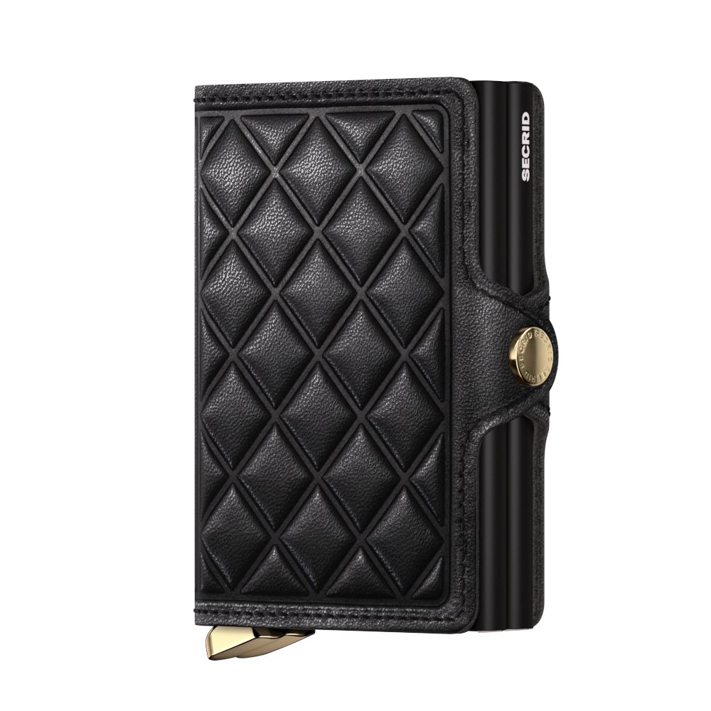 Premium Twinwallet Emboss Diamond Black+