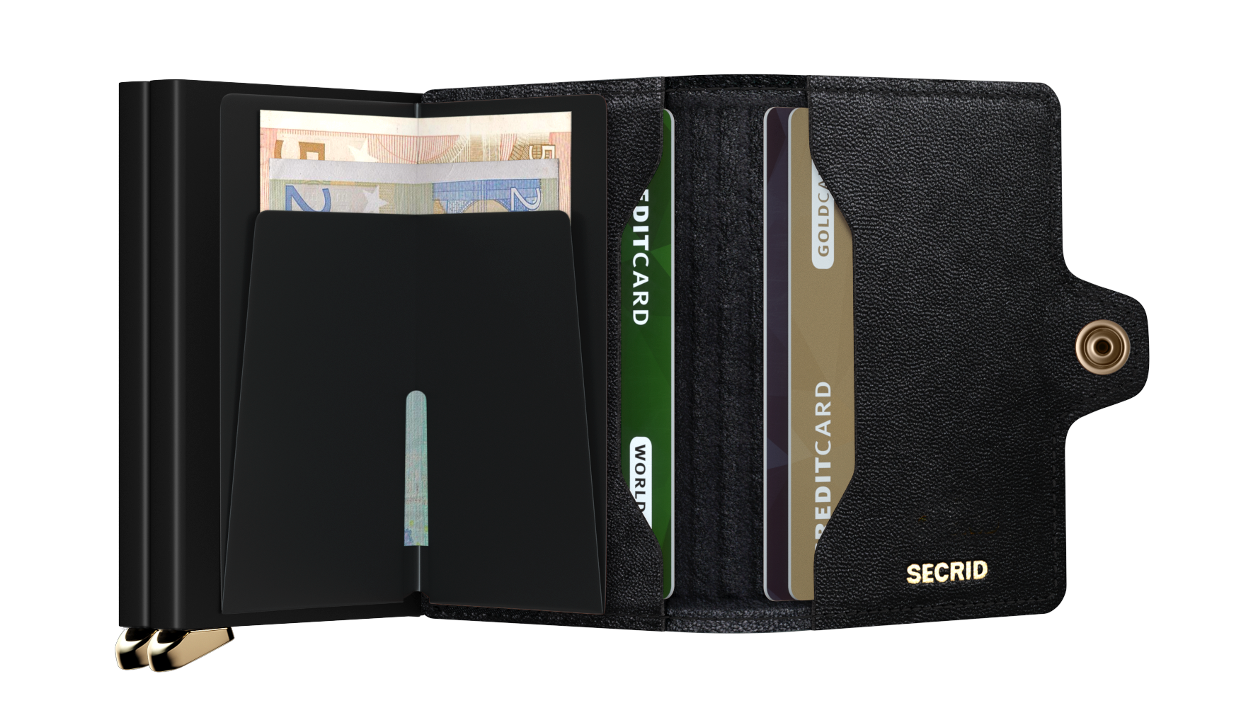 Premium Twinwallet Emboss Diamond Black+