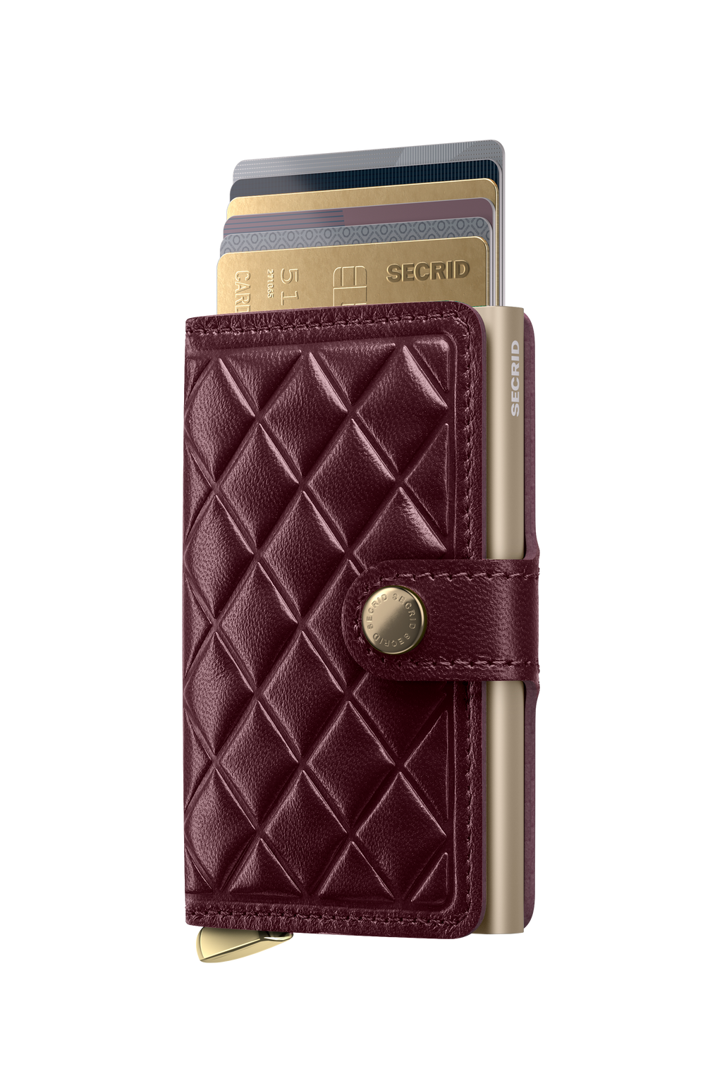 Premium Miniwallet Emboss Diamond Bordeaux+