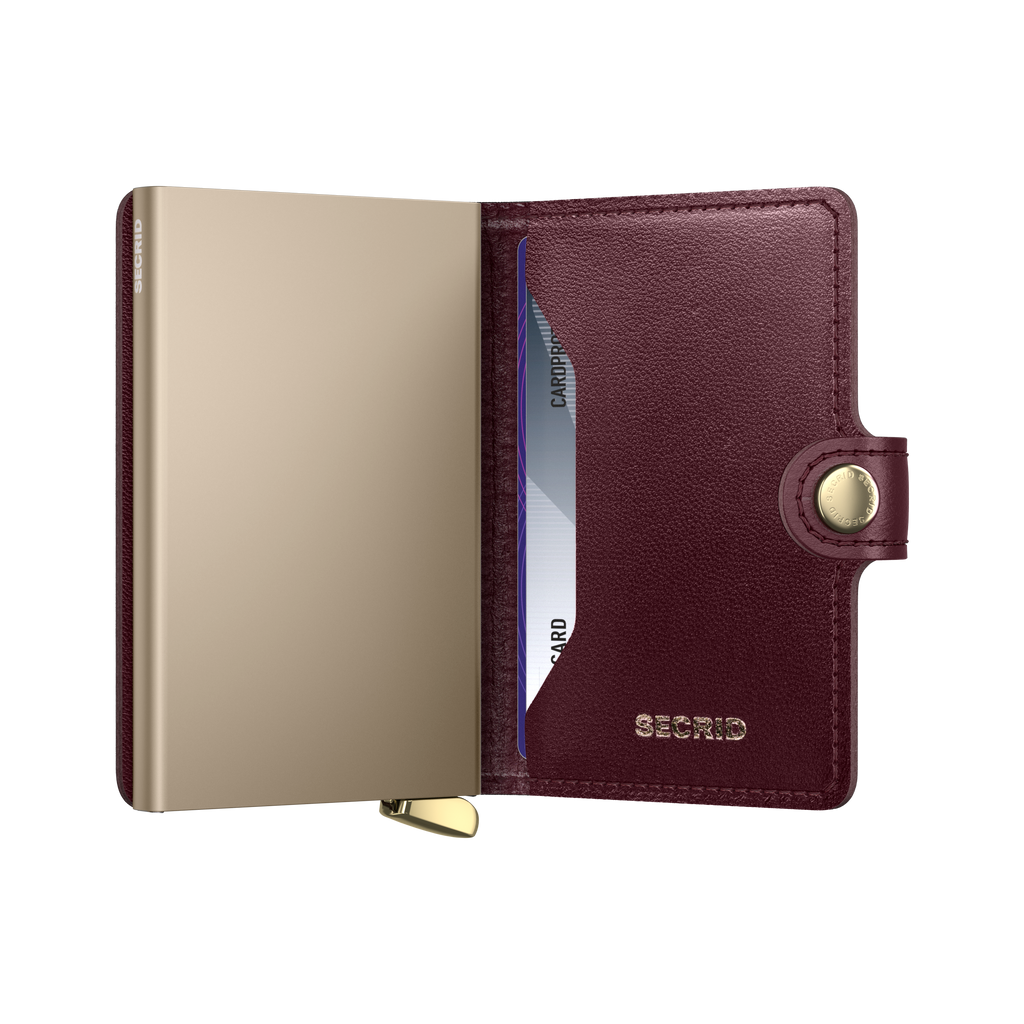 Premium Miniwallet Emboss Diamond Bordeaux+