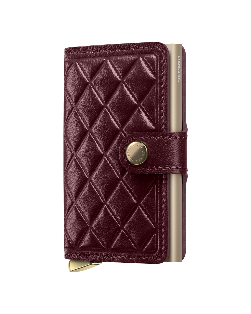 Premium Miniwallet Emboss Diamond Bordeaux+