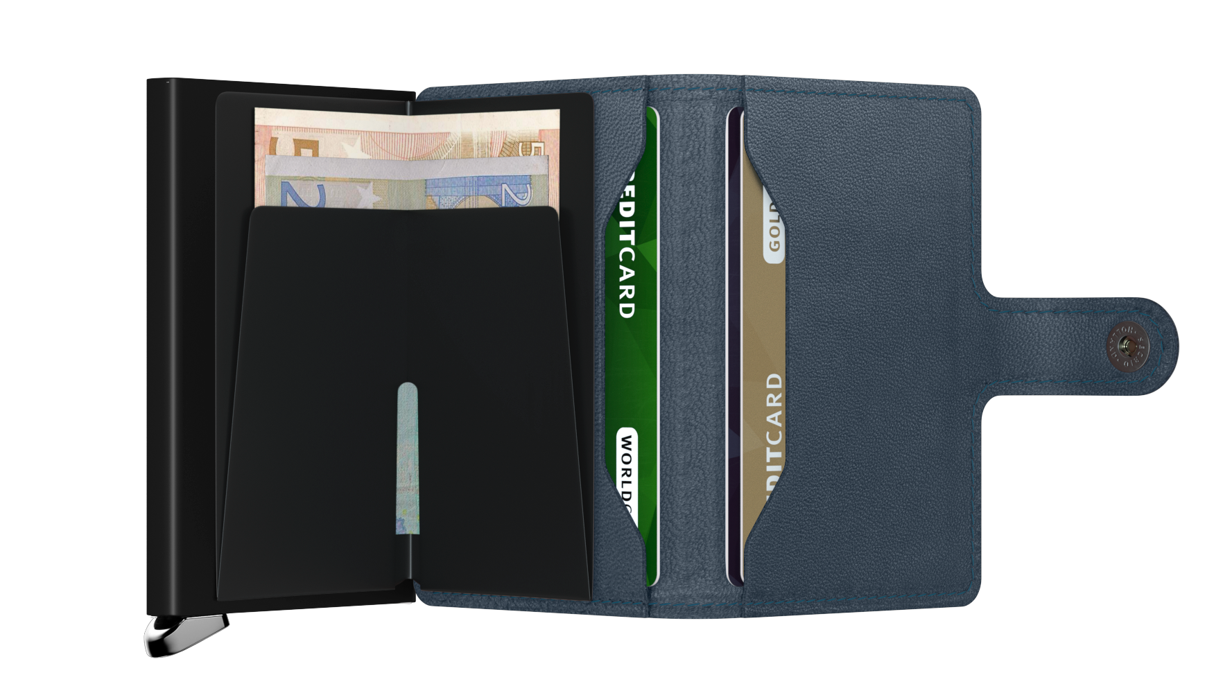 Premium Miniwallet Emboss Lines Teal+