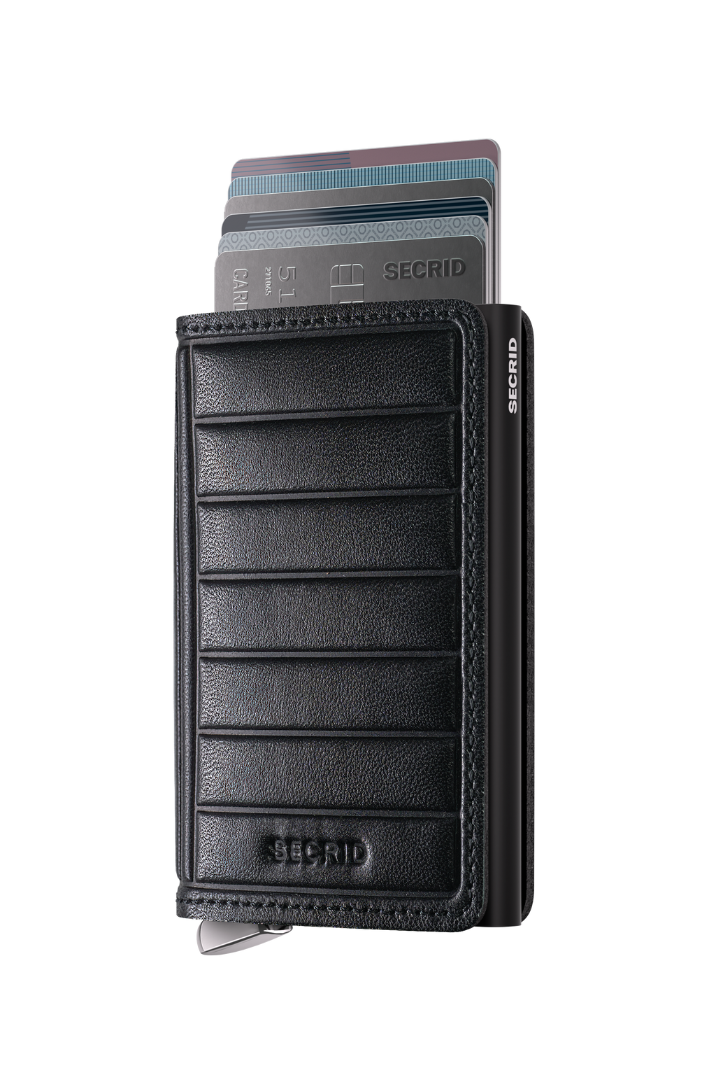 Premium Slimwallet Emboss Lines Black 