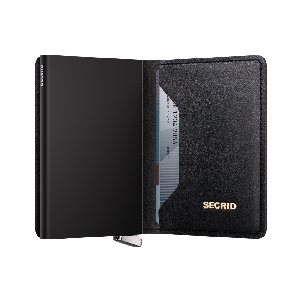 Premium Slimwallet Emboss Lines Black 
