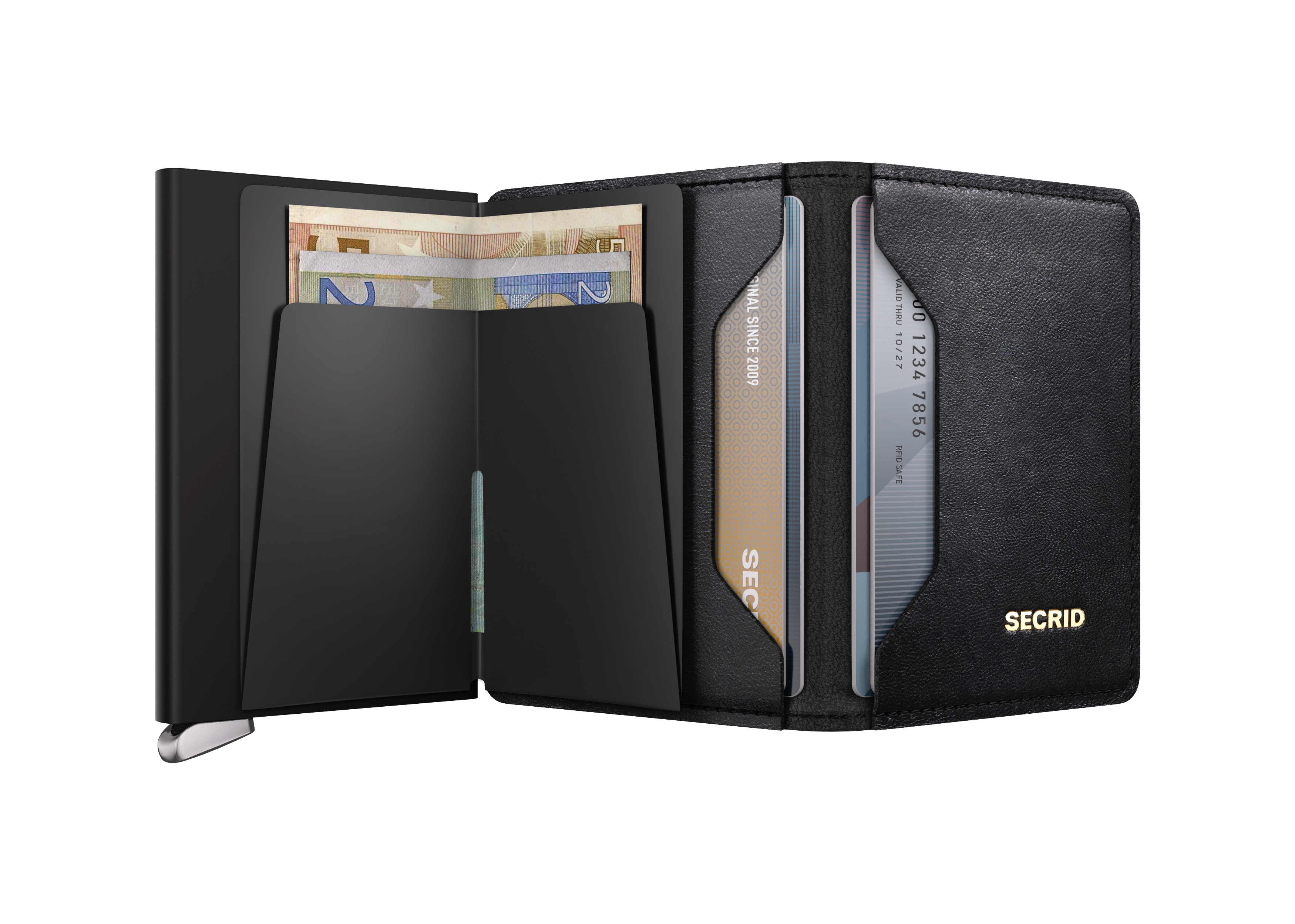 Premium Twinwallet Emboss Lines Black