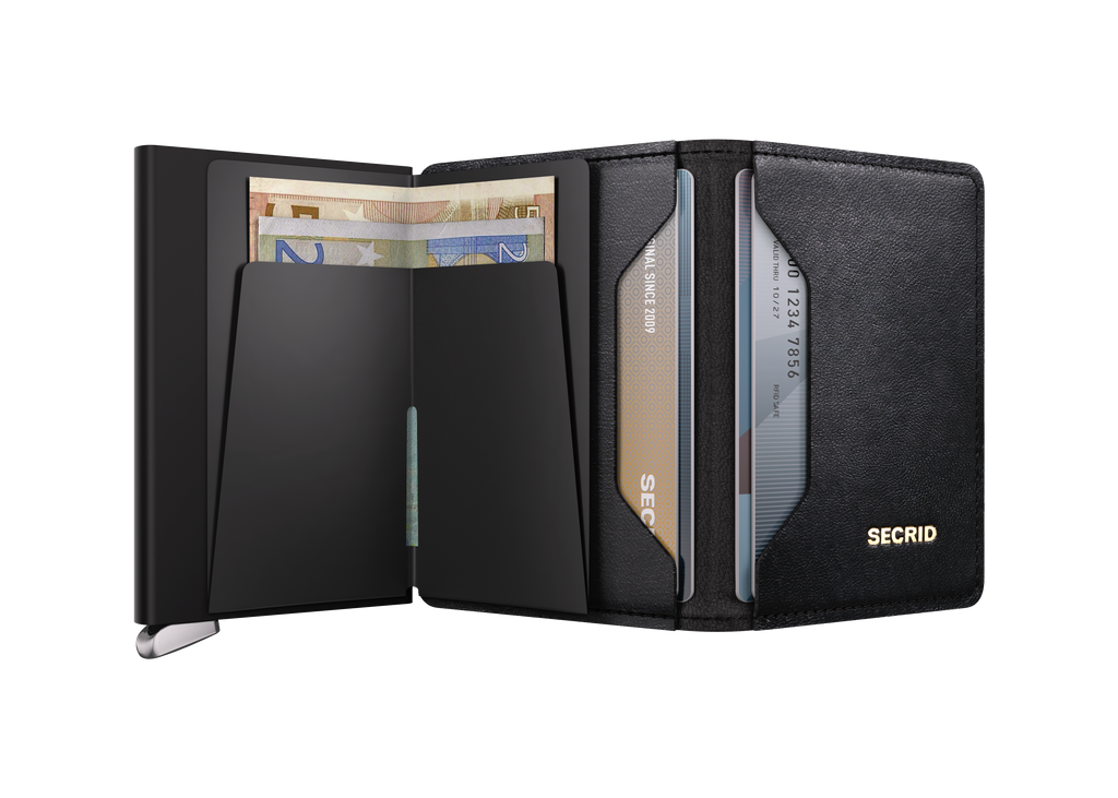 Premium Slimwallet Emboss Lines Black 