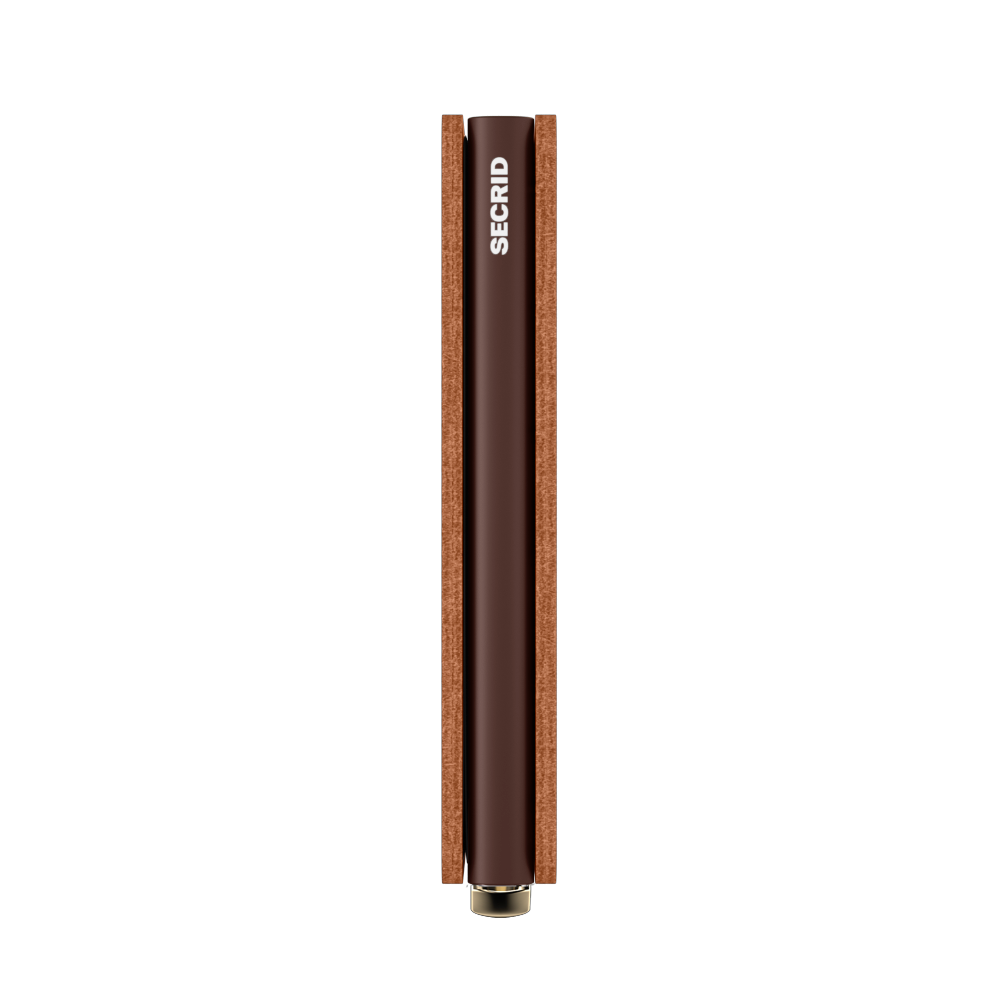 Premium Slimwallet Emboss Lines Cognac