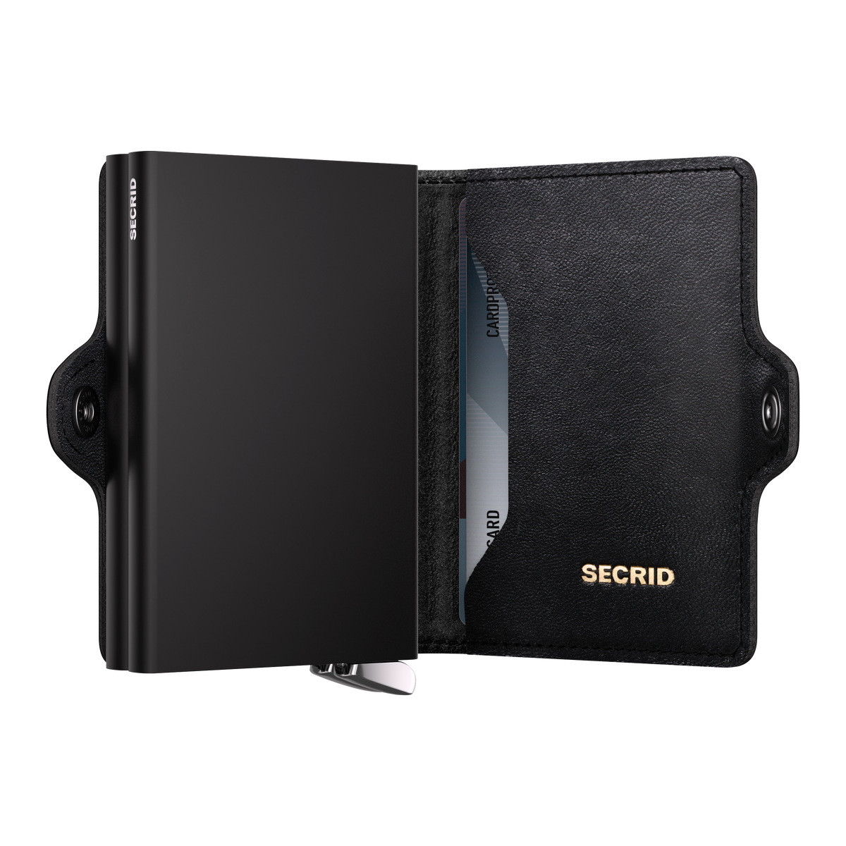 Premium Twinwallet Emboss Lines Black+