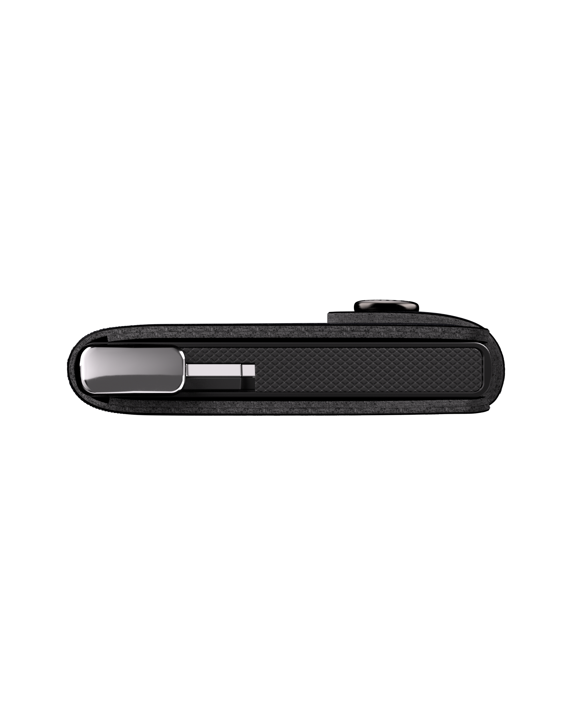 Premium Miniwallet Emboss Lines Black 