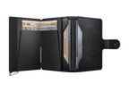 Premium Miniwallet Emboss Lines Black 