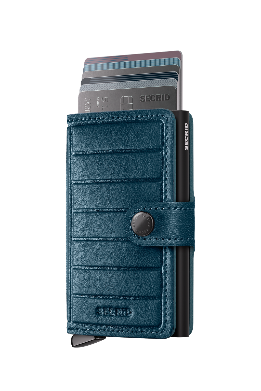 Premium Miniwallet Emboss Lines Teal+