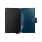 Premium Miniwallet Emboss Lines Teal+