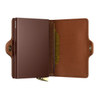 Premium Twinwallet Emboss Lines Cognac+