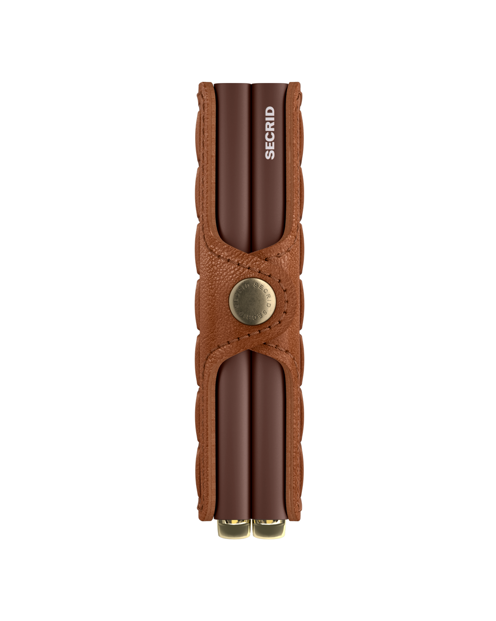 Premium Twinwallet Emboss Lines Cognac+