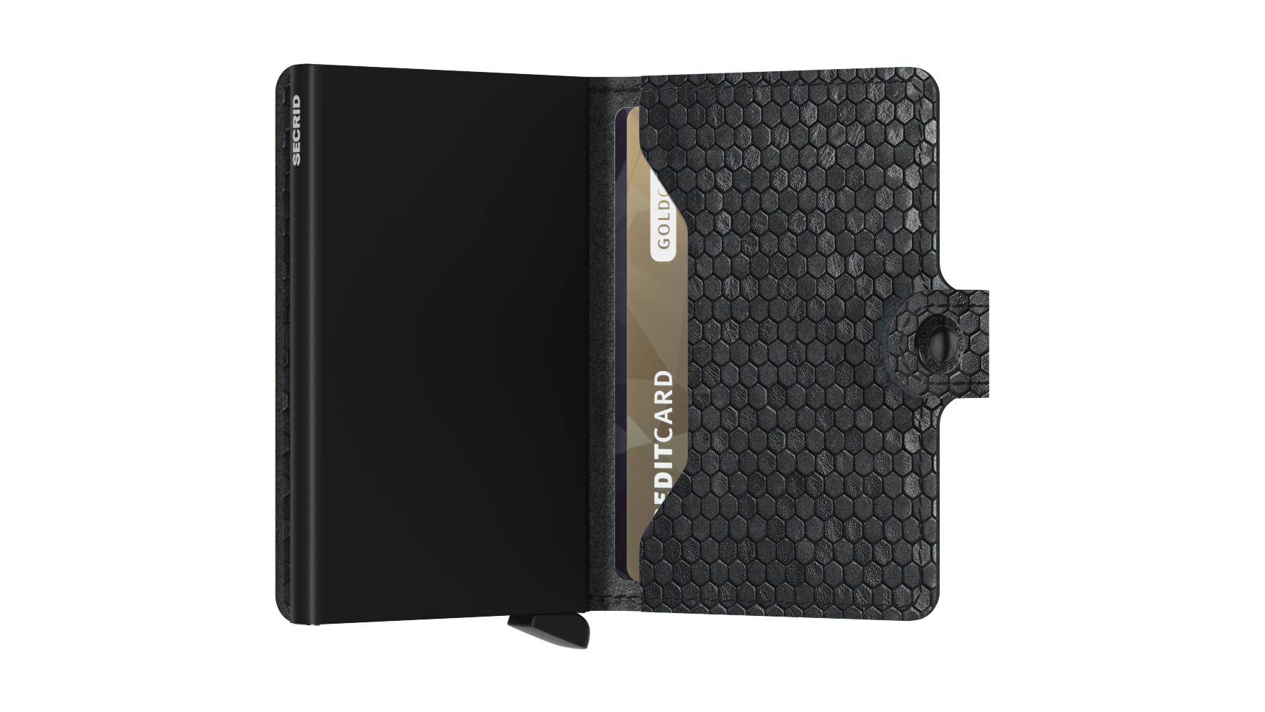 Miniwallet Hexagon Black
