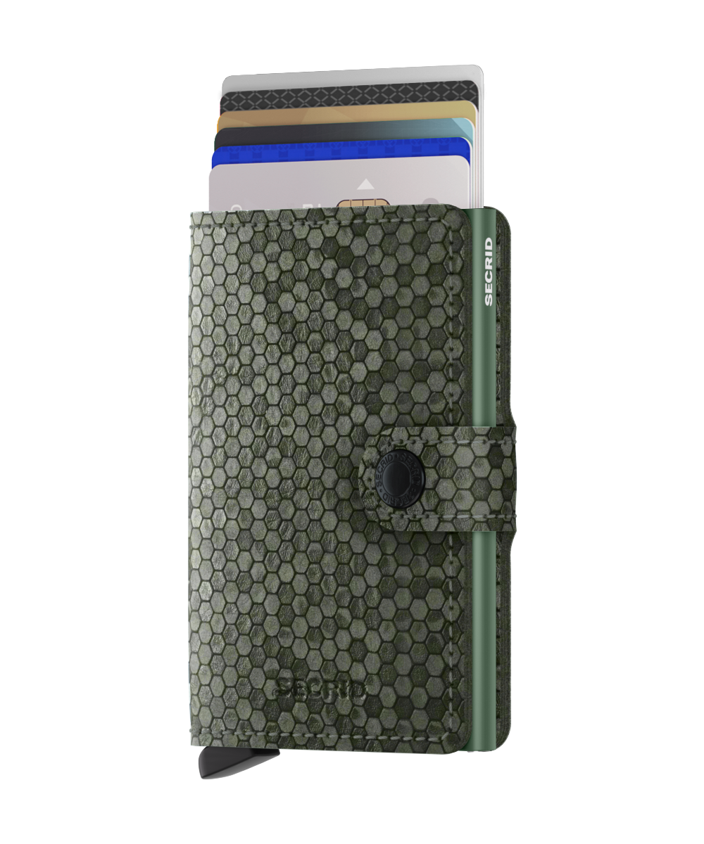 Miniwallet Hexagon Green