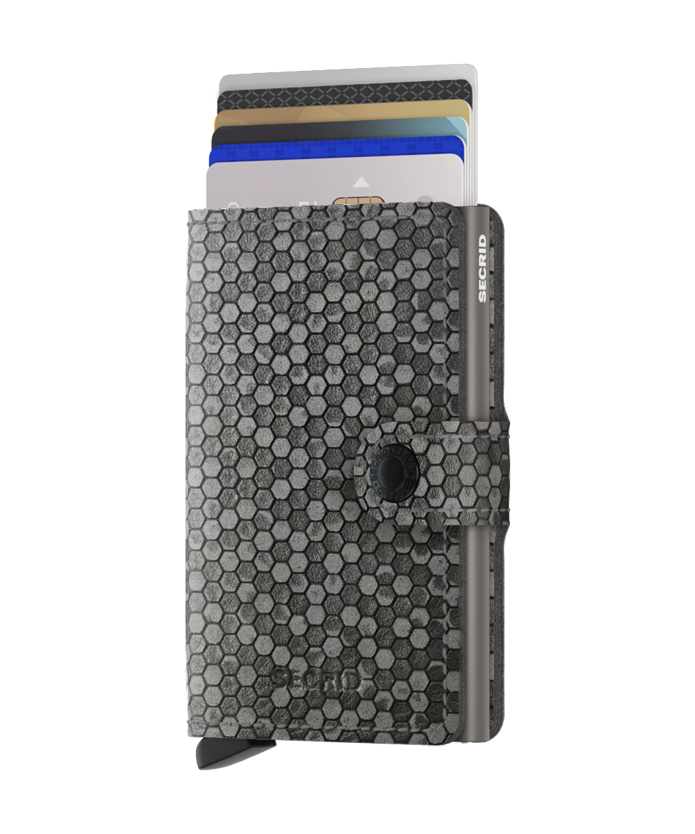 Miniwallet Hexagon Grey