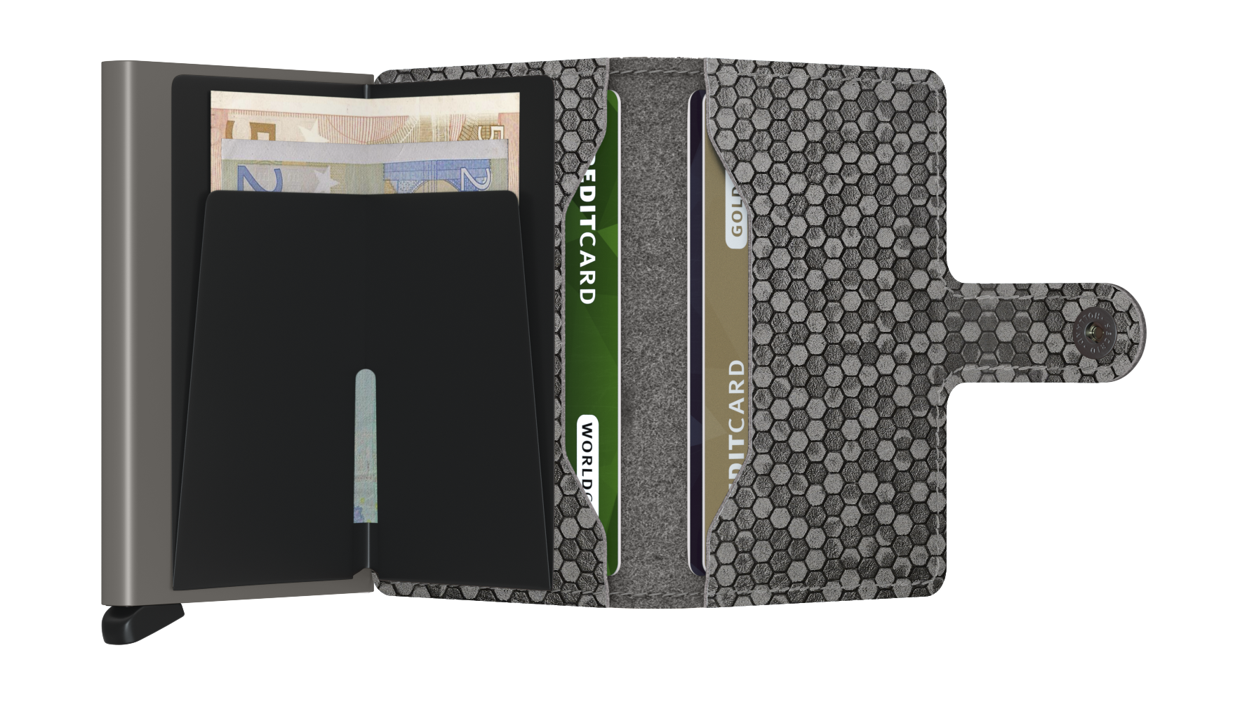 Miniwallet Hexagon Grey