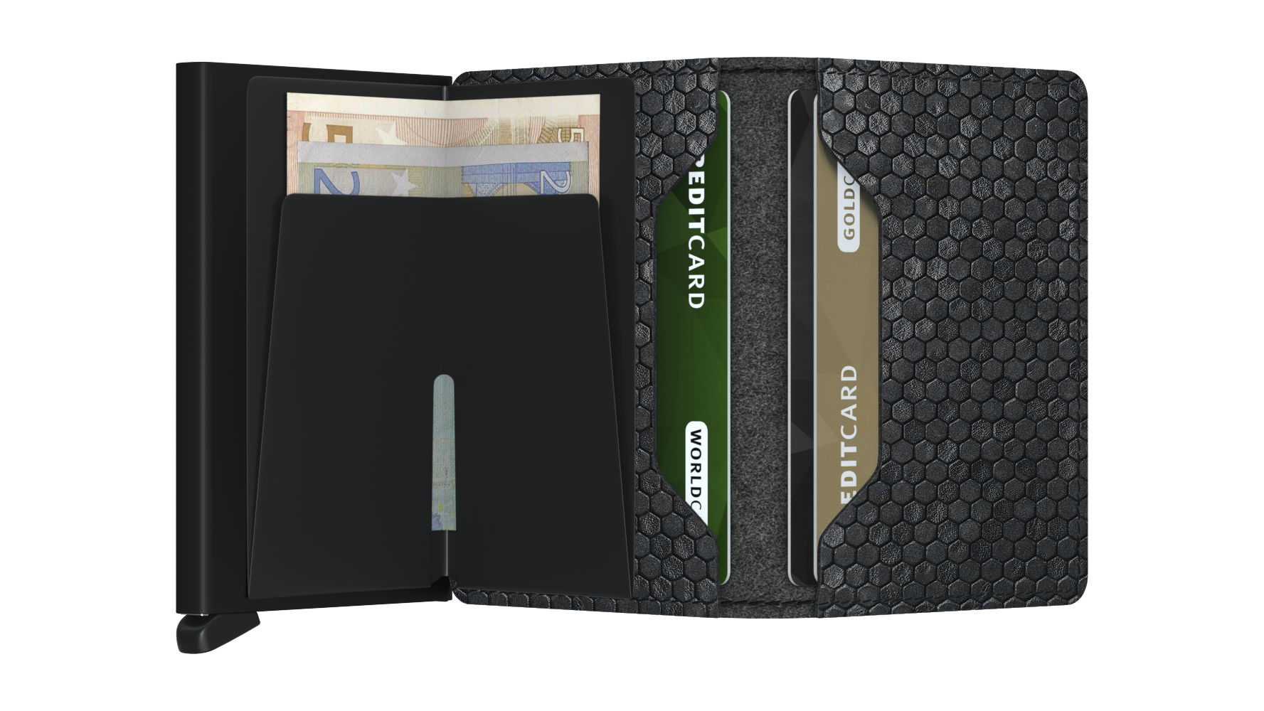 Slimwallet Hexagon Black
