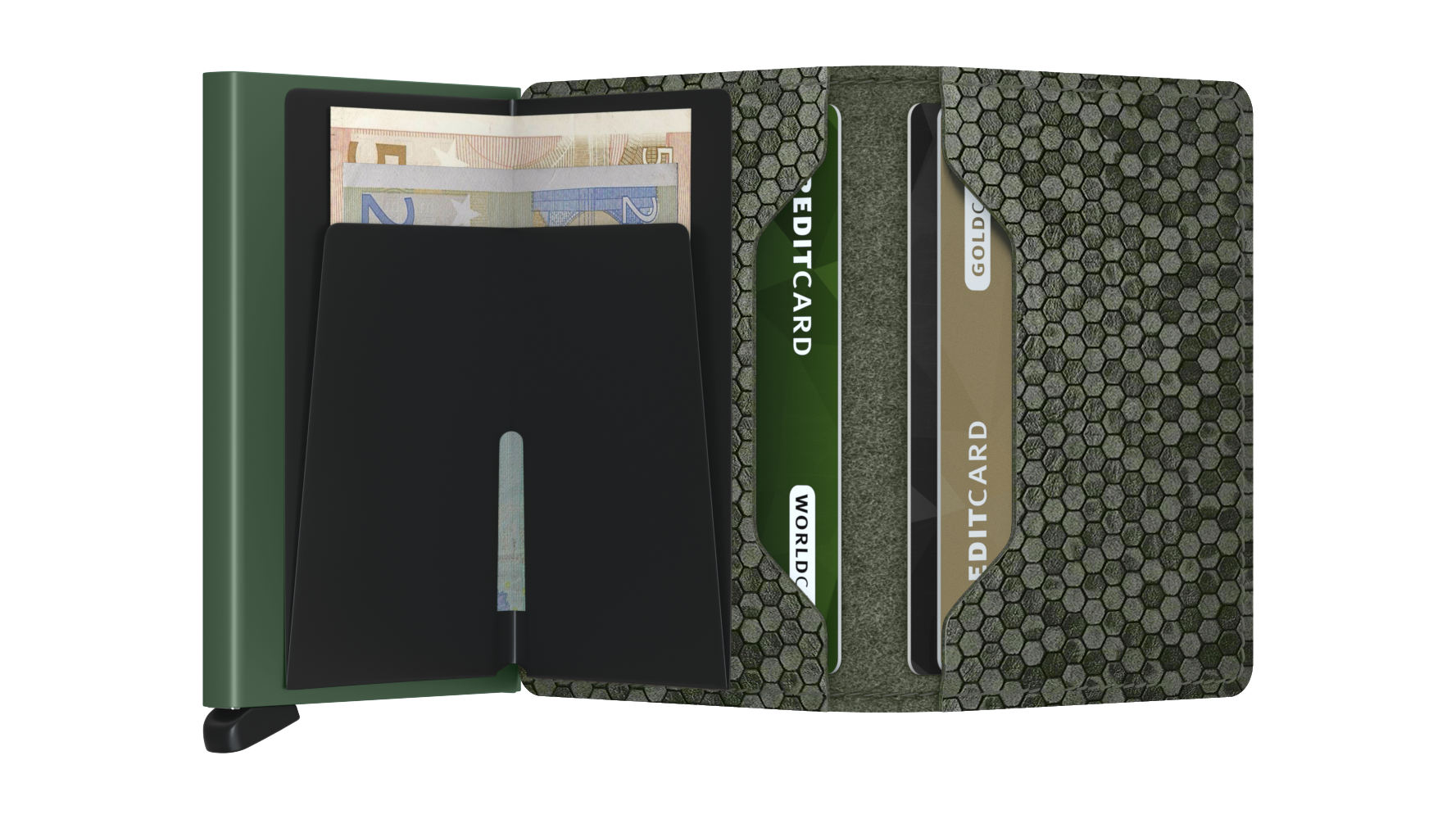 Slimwallet Hexagon Green