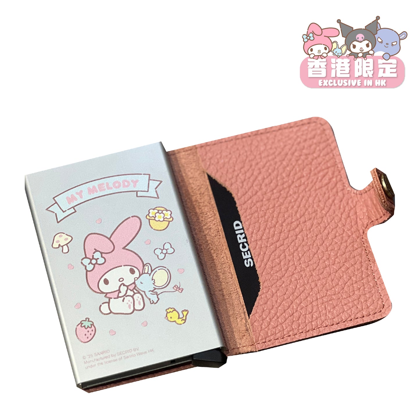 SECRID x SANRIO My Melody Miniwallet (Pebble Rose)