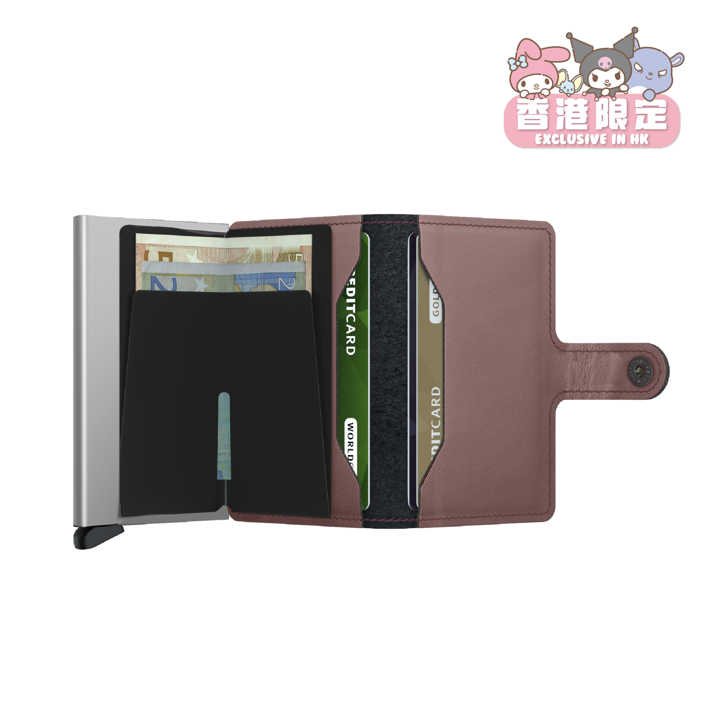 SECRID x SANRIO My Melody Miniwallet (Matte Rose)