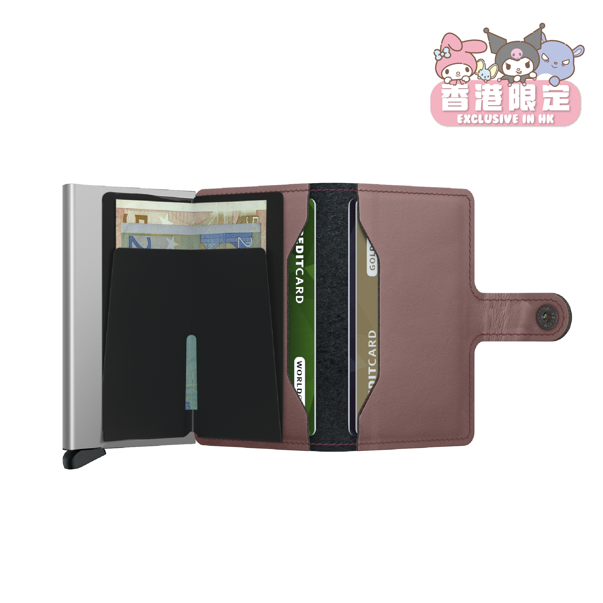 SECRID x SANRIO My Melody Miniwallet (Matte Rose)