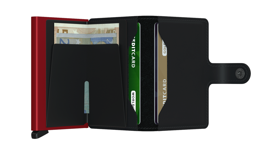 Miniwallet Matte Black Red