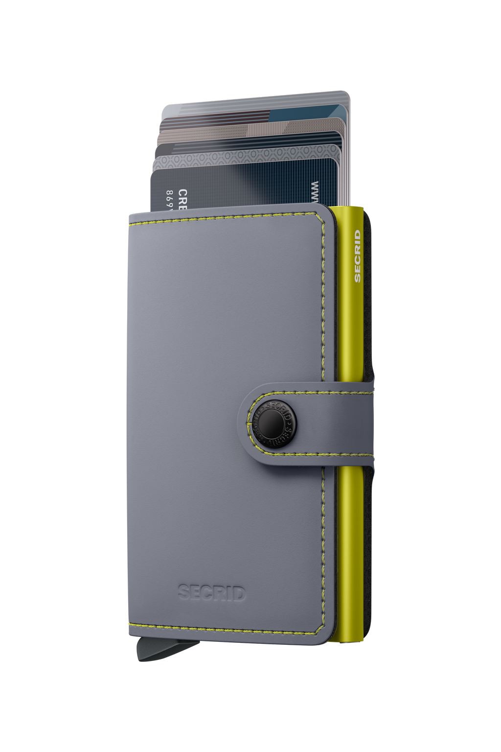 Miniwallet Matte Grey & Lime