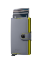 Miniwallet Matte Grey & Lime