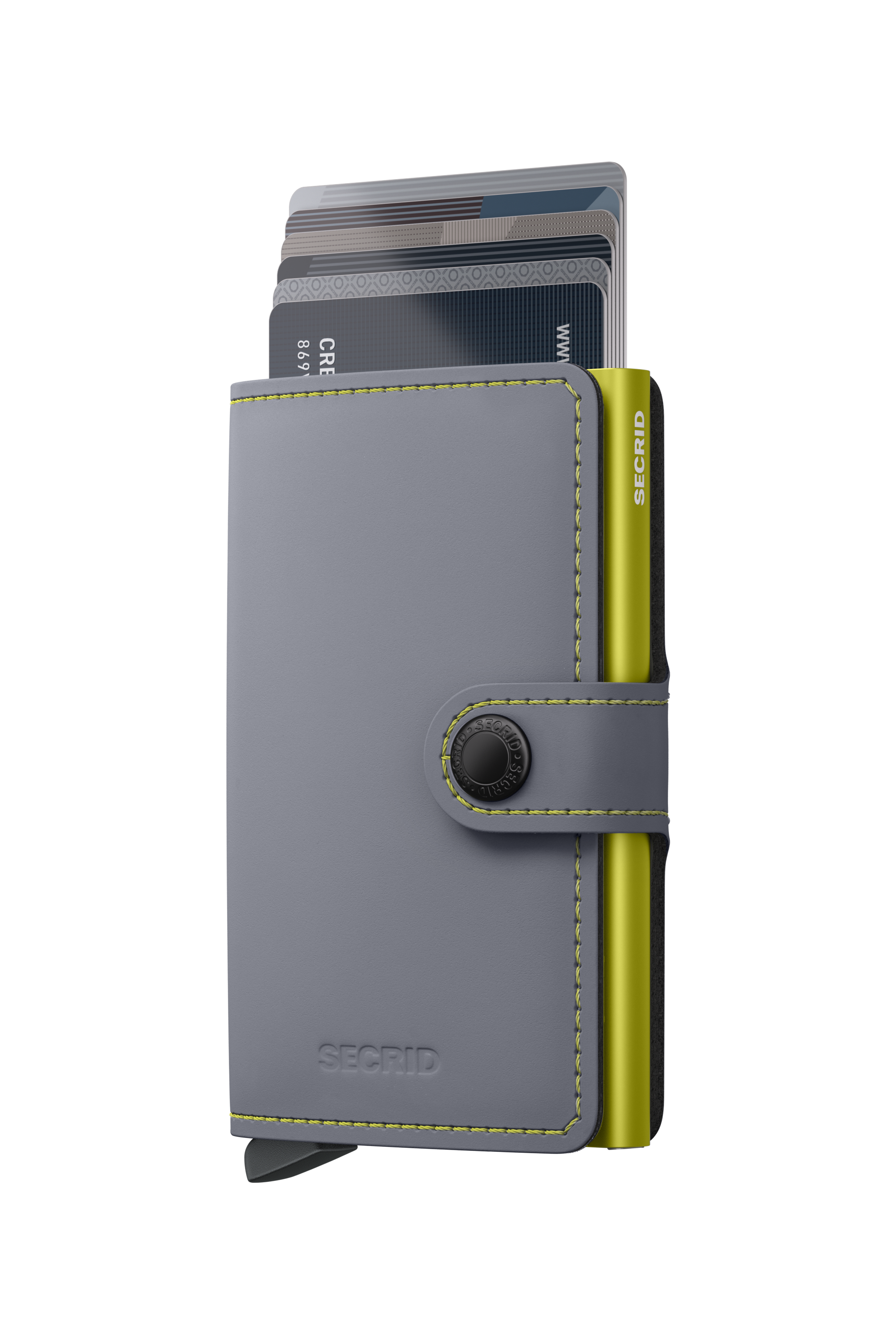 Miniwallet Matte Grey & Lime