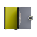 Miniwallet Matte Grey & Lime