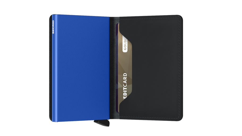 Slimwallet Matte Black Blue