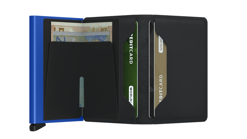 Slimwallet Matte Black Blue