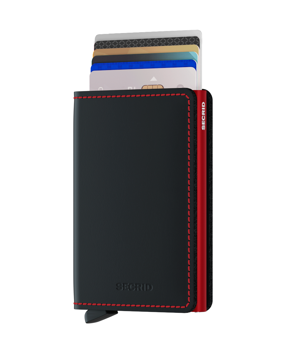 Slimwallet Matte Black Red