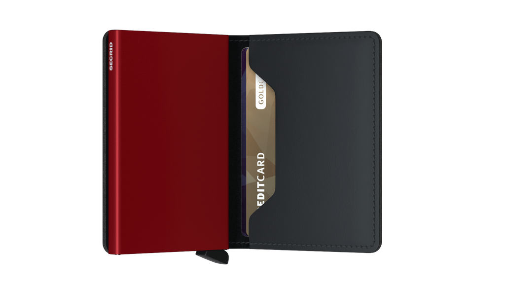 Slimwallet Matte Black Red